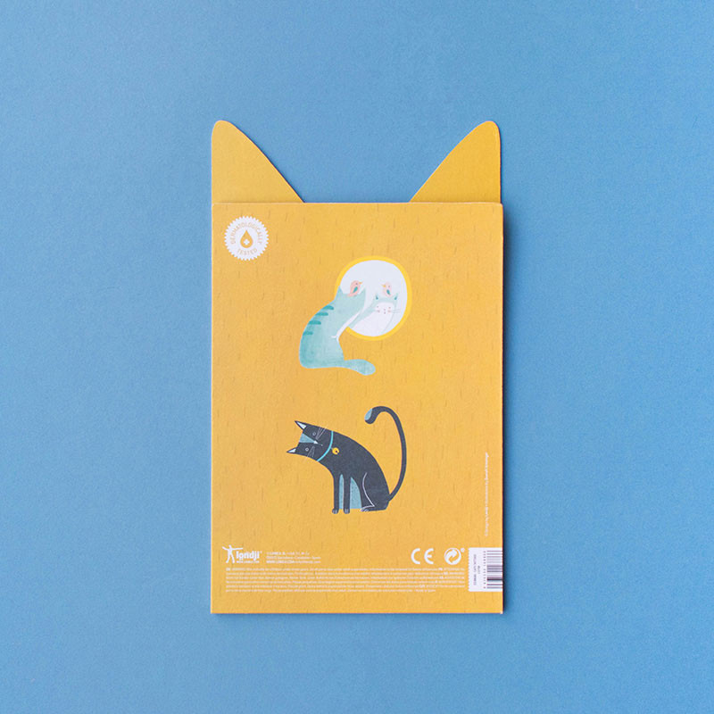 10 tatuajes temporales de gatos